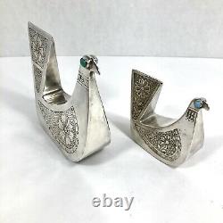 VTG Joaquin Taller Tinta Pair Of Doves Equador Silver RARE