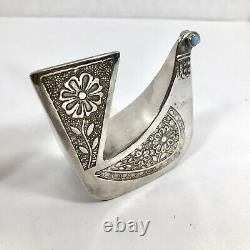 VTG Joaquin Taller Tinta Pair Of Doves Equador Silver RARE