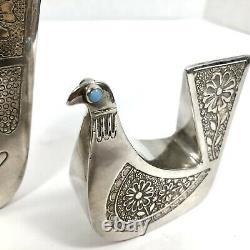 VTG Joaquin Taller Tinta Pair Of Doves Equador Silver RARE