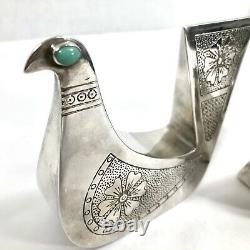 VTG Joaquin Taller Tinta Pair Of Doves Equador Silver RARE