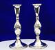 Vtg Pair Raimond Sterling Silver Convertible Candle Stick Holder 8.5 Weighted