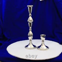 VTG PAIR Raimond Sterling Silver Convertible Candle Stick Holder 8.5 Weighted