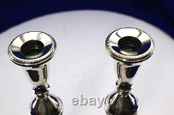 VTG PAIR Raimond Sterling Silver Convertible Candle Stick Holder 8.5 Weighted