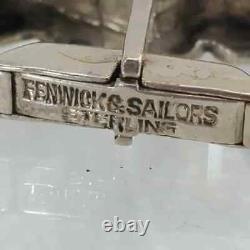 VTG Pair 1962 Fenwick & Sailors Sterling Silver Corvette Convertible Cufflinks