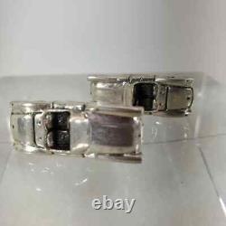VTG Pair 1962 Fenwick & Sailors Sterling Silver Corvette Convertible Cufflinks