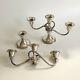 Vtg Rogers Sterling Silver Candelabra Convertible Holds 6 Candles Weighted Pair