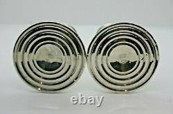 VTG Sterling Candleholder Pair By Elgin Silversmith Co Mono W