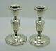 Vtg Sterling Candleholder Pair By Elgin Silversmith Co Mono W 547.1gr