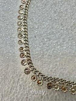 VTG Sterling Silver Pair Of traditional Payal Anklets W Bells 10 Belly Dancer
