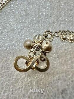 VTG Sterling Silver Pair Of traditional Payal Anklets W Bells 10 Belly Dancer