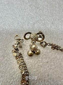 VTG Sterling Silver Pair Of traditional Payal Anklets W Bells 10 Belly Dancer