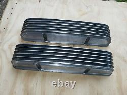 Valve Cover Pair SBC Cal Custom Small Block Chevy 40-2000 Aluminum Vintage