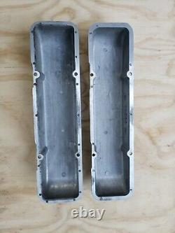 Valve Cover Pair SBC Cal Custom Small Block Chevy 40-2000 Aluminum Vintage