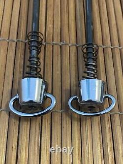 Very Nice Vintage Campagnolo 1st Gen. C-Record Quick Release Skewers 1 Pair