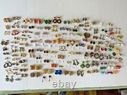 Vintage 130 Earrings LOT 2-Sisters EMMONS Avon MONET Sarah Coventry CORO 3Brooch