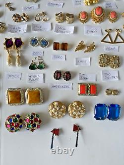 Vintage 130 Earrings LOT 2-Sisters EMMONS Avon MONET Sarah Coventry CORO 3Brooch