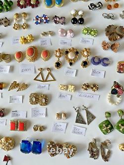 Vintage 130 Earrings LOT 2-Sisters EMMONS Avon MONET Sarah Coventry CORO 3Brooch