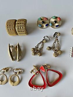 Vintage 130 Earrings LOT 2-Sisters EMMONS Avon MONET Sarah Coventry CORO 3Brooch