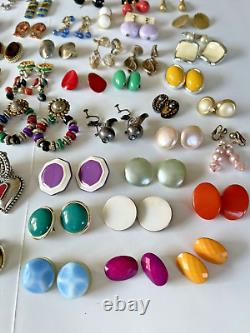 Vintage 130 Earrings LOT 2-Sisters EMMONS Avon MONET Sarah Coventry CORO 3Brooch