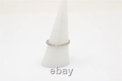 Vintage 14k White Gold Pair of Uneek Diamond Rings 0.46 cttw Sz 7.75