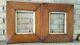 Vintage 1890s Pair Thick Wood Picture Frames Photo Painting Sampler Office