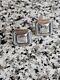 Vintage 1 1/8 James Avery Clip-on Back Sterling Silver Square Mcm Earrings
