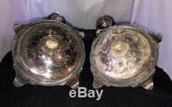 Vintage 800 Silver Candlestick Pair. 800 Silver! Amazing Detail 18.795 Ozt