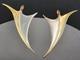 Vintage 925 Silver Gold The Ruby Tiny Dancer Earrings Two Tone Oxidized Mcm 6g