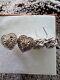 Vintage 925 Sterling Silver Diamond Cluster Earrings 2 Pair