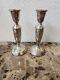 Vintage. 925 Towle Sterling Silver Weighted Candle Sticks Pair Holders 7.5
