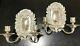 Vintage Aspery Sterling Silver Pair Wall Sconces, Very Rare & Heavy, Unusual
