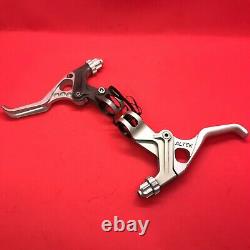 Vintage Altek sharkfin brake lever pair Silver