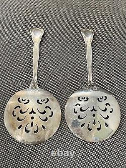 Vintage Antique Gorham Sterling Silver Chantilly Pattern Pair of Tomato Servers