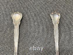 Vintage Antique Gorham Sterling Silver Chantilly Pattern Pair of Tomato Servers