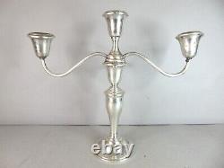 Vintage Antique Pair of Gorham Sterling Silver Candlesticks Holders E903