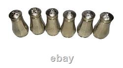 Vintage Antique Sterling Silver Salt Pepper Shakers Lot Salt Cellar With Spoons