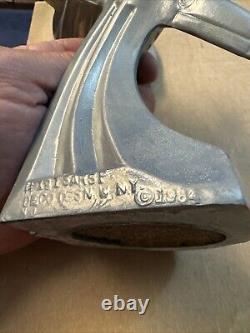 Vintage Art Deco Airplane Bookends, Aluminum, pair USA Style 1984
