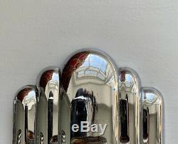 Vintage Art Deco Chrome Sconces Antique