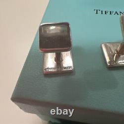 Vintage Authentic Tiffany Co Sterling Silver Notes Cufflinks