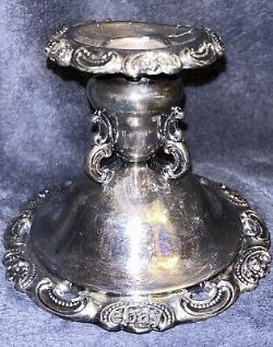 Vintage Baroque by Wallace Silverplate CandleHolder Candlestick