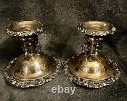 Vintage Baroque by Wallace Silverplate CandleHolder Candlestick