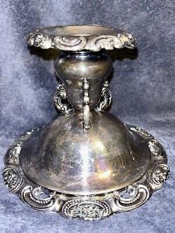 Vintage Baroque by Wallace Silverplate CandleHolder Candlestick