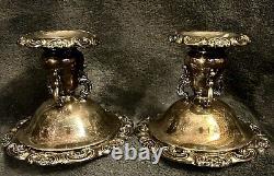 Vintage Baroque by Wallace Silverplate CandleHolder Candlestick