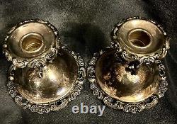 Vintage Baroque by Wallace Silverplate CandleHolder Candlestick
