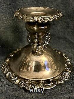 Vintage Baroque by Wallace Silverplate CandleHolder Candlestick