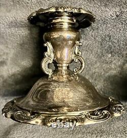 Vintage Baroque by Wallace Silverplate CandleHolder Candlestick