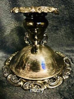 Vintage Baroque by Wallace Silverplate CandleHolder Candlestick