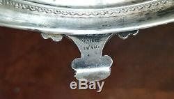 Vintage Ben Zion Israel Pair of Sterling Candle Holders 6 1/2 Tall 148 g