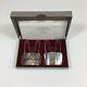 Vintage Boxed Pair Of Concorde Sterling Silver Labels Rye & Bourbon