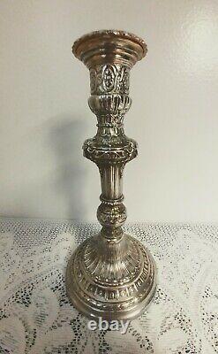 Vintage Brass Sheep Candle Stick Holders Ornate Matching Pair